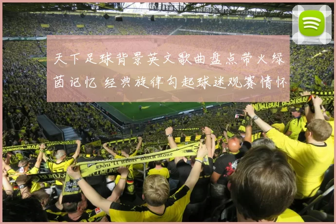 天下足球背景英文歌曲盘点带火绿茵记忆 经典旋律勾起球迷观赛情怀