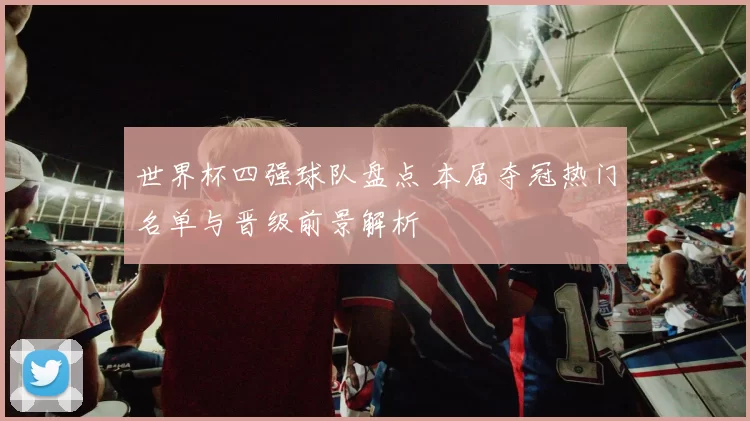 世界杯四强球队盘点 本届夺冠热门名单与晋级前景解析